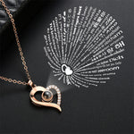 I Love You Projection Necklace