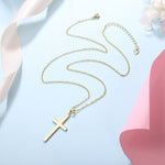 Symbolic Gold Cross Necklace