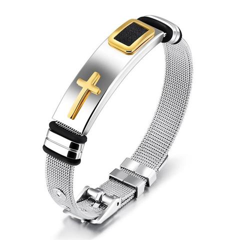 Resizable Jesus Cross Bracelet